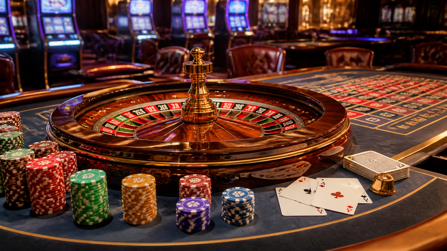 Come valutare un casino non aams affidabile senza errori Tavolo da casinò con fiches e carte