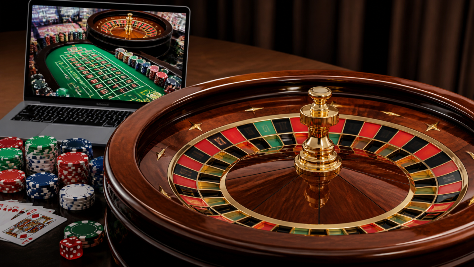 How to Choose the Best Online Casino for Your Play Online casino gaming setup with casino games and roulette wheel