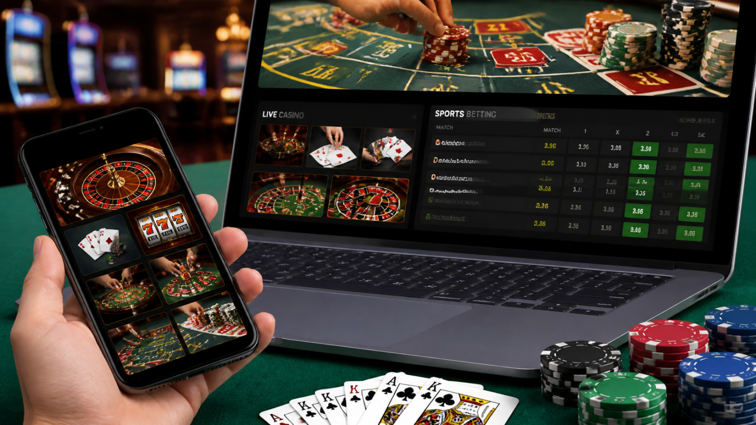 Mobile casino betting interface showing online betting sites in Singapore