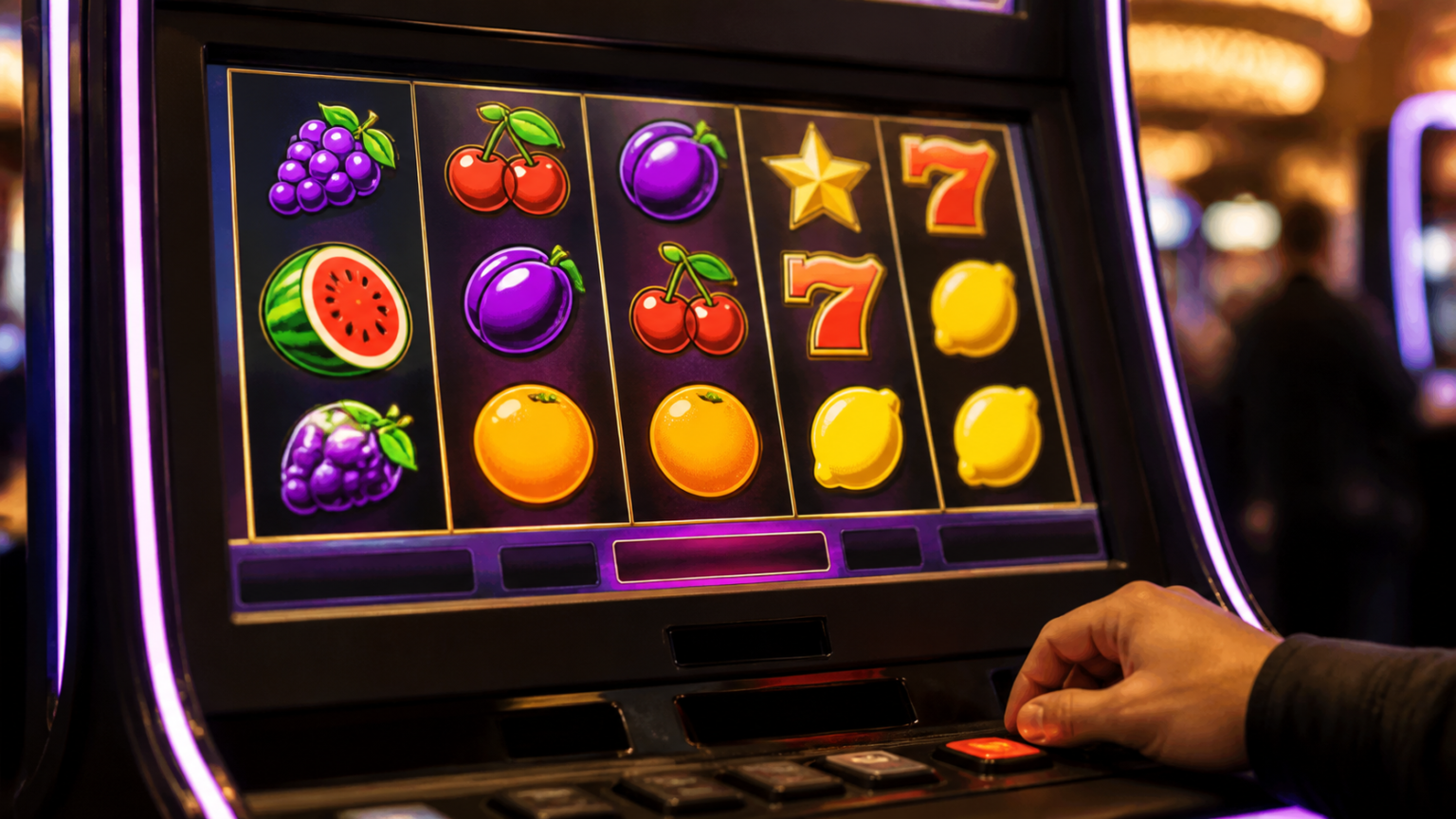 Trusted Online Slot Malaysia: What Players Should Look For Casino slot machine with colorful reels and gaming controls